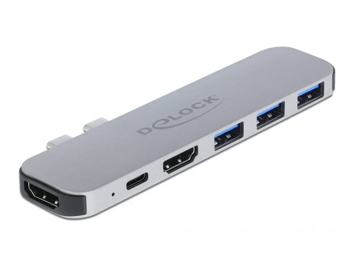 DeLOCK 87753 notebook dock & poortreplicator Docking Grijs (87753) thumbnail