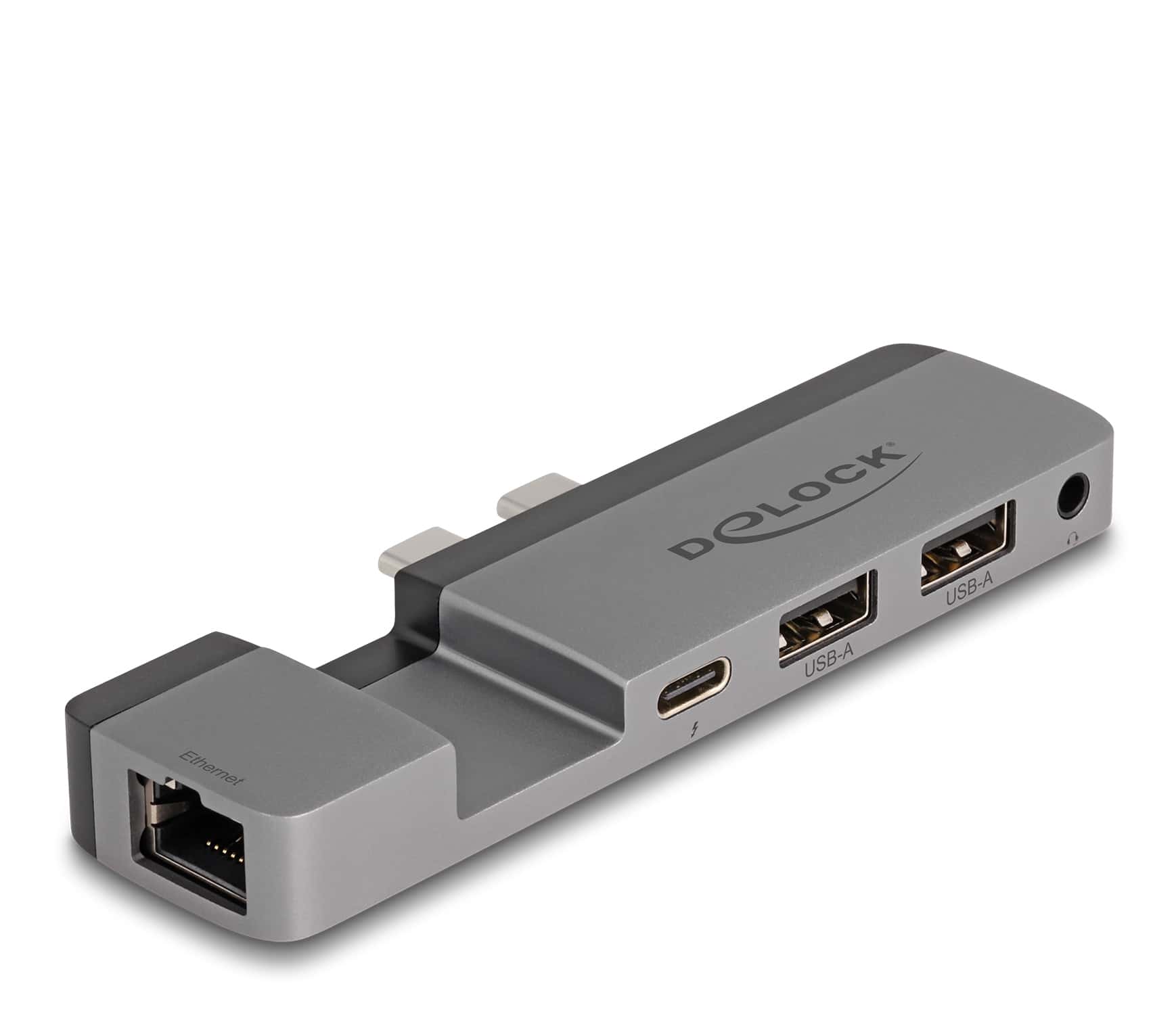 DeLOCK 87757 notebook dock & poortreplicator Docking Thunderbolt 4 Zwart, Grijs (87757) thumbnail