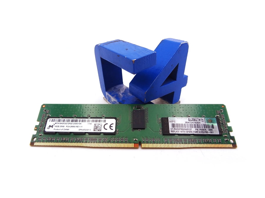 HP SPS-DIMM,16GB PC4-2666V-R, 1Gx8 Mic (P01793-001) thumbnail