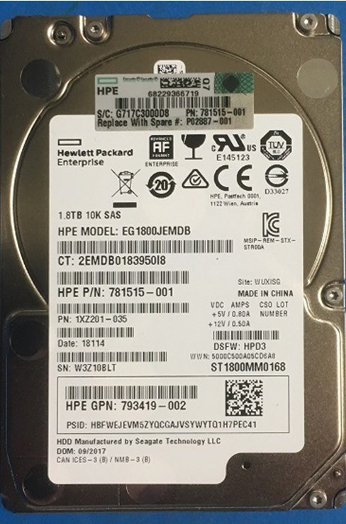 HP SPS-DRV HDD 900GB 15K SFF SAS RW NHP DS (P02883-001) thumbnail