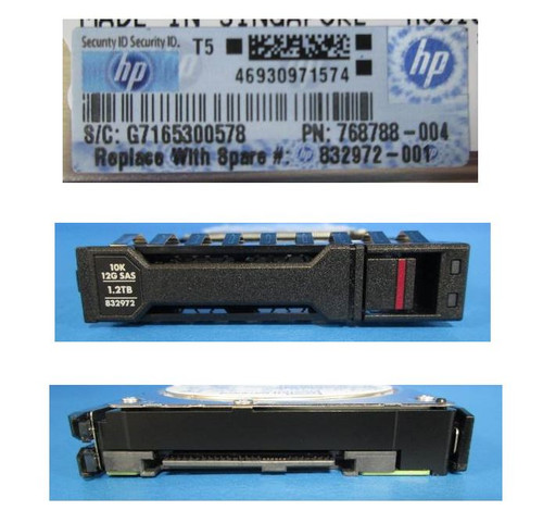 HP SPS-DRV HDD 1.2TB 12G 10K SFF SAS SC DS (P27761-001) thumbnail
