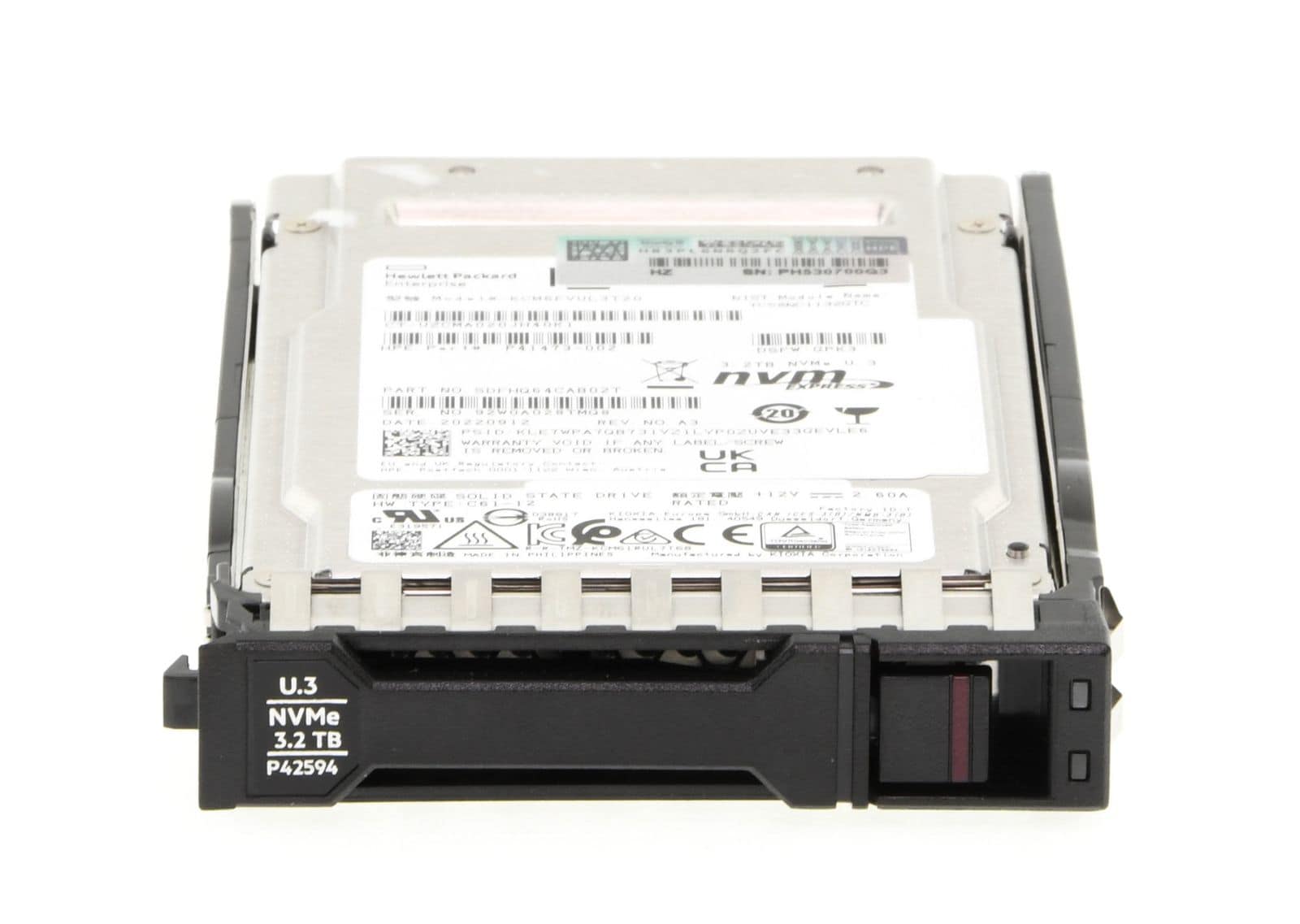 HP SPS-DR SSD 3.2TB SFF NVMe U.3 MU BC FIPS (P42594-001) thumbnail