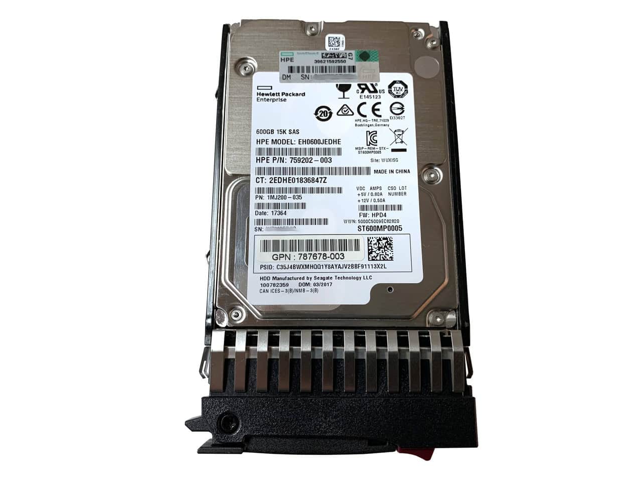 HP SPS-DRV HDD 4TB 7.2K LFF SATA LP ISE SPL (P47264-001) thumbnail