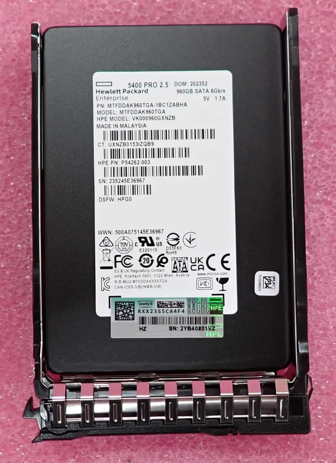 HP SPS-DRV SSD 1.92TB NVMe RI BC U.2 (P52323-001) thumbnail