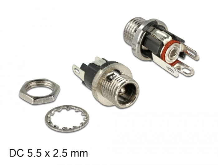 DeLOCK 89911 kabel-connector DC Zwart, Nikkel (89911) thumbnail