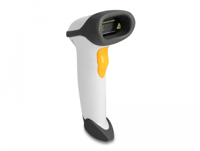 DeLOCK 90565 barcode-lezer Draagbare streepjescodelezer 1D Laser Zwart, Grijs (90565) thumbnail