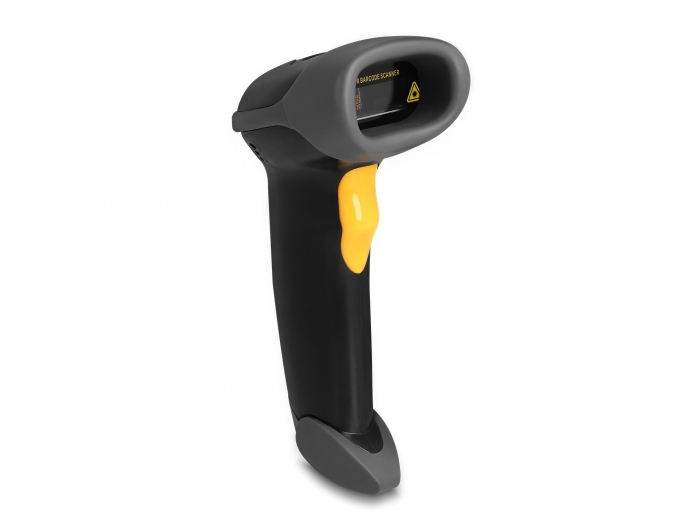 DeLOCK 90584 barcode-lezer Draagbare streepjescodelezer 1D Laser Zwart (90584) thumbnail