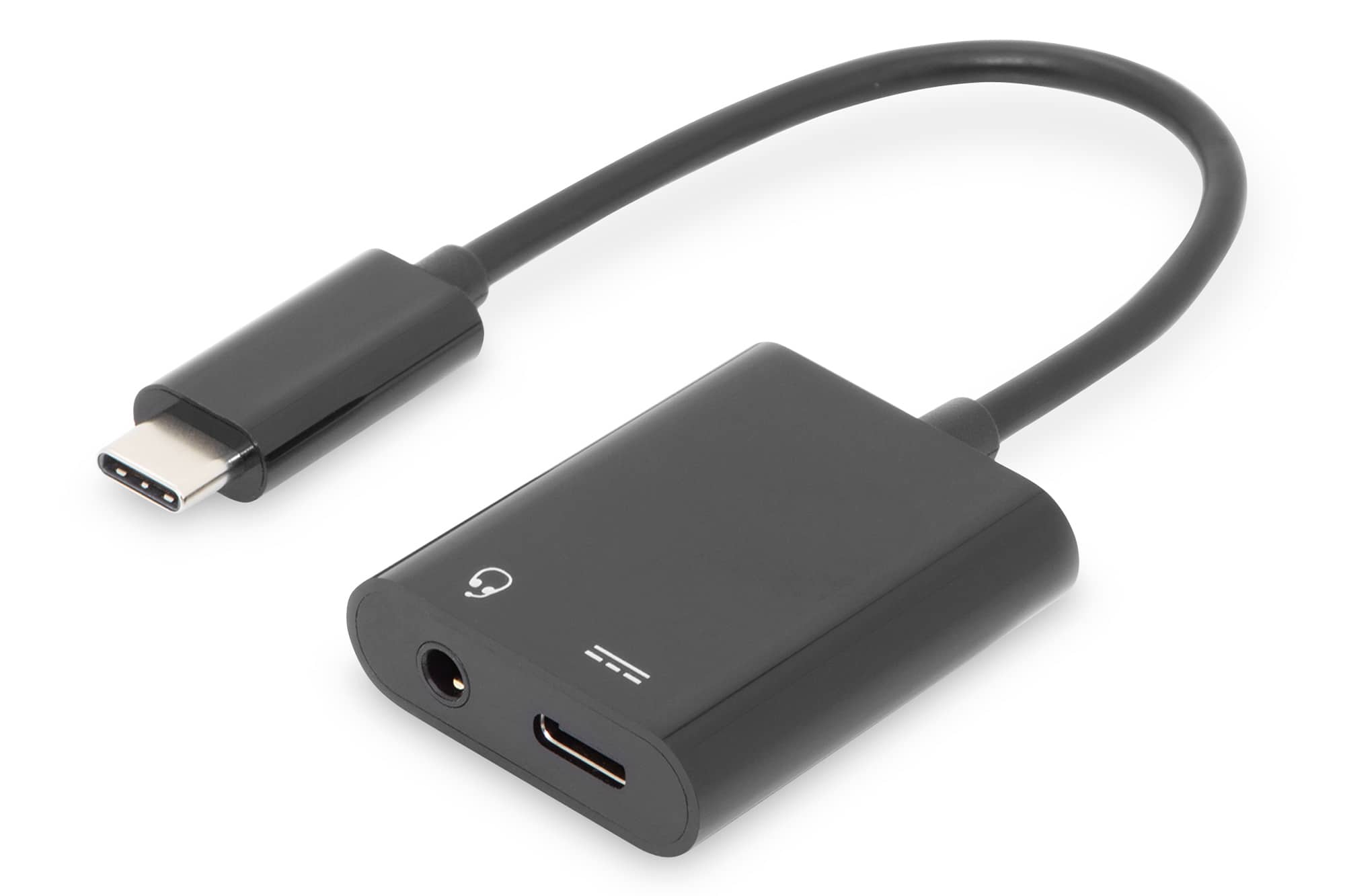 Digitus AK-300400-002-S interface hub USB 3.2 Gen 1 (3.1 Gen 1) Type-C Zwart (AK-300400-002-S) thumbnail