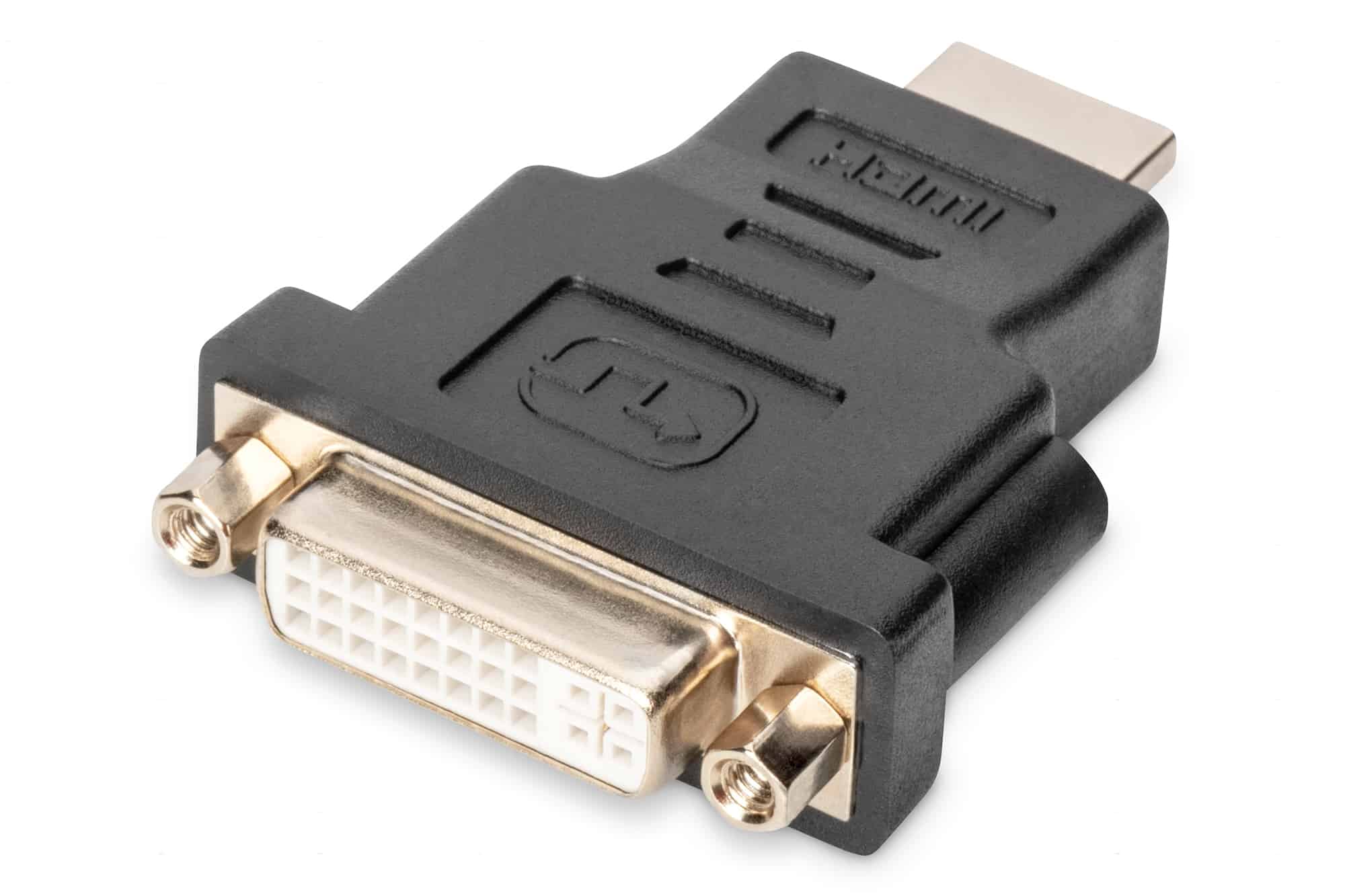 Digitus AK-330505-000-S tussenstuk voor kabels HDMI Type A (Standard) DVI-I, (24+5) Zwart (AK-330505-000-S) thumbnail