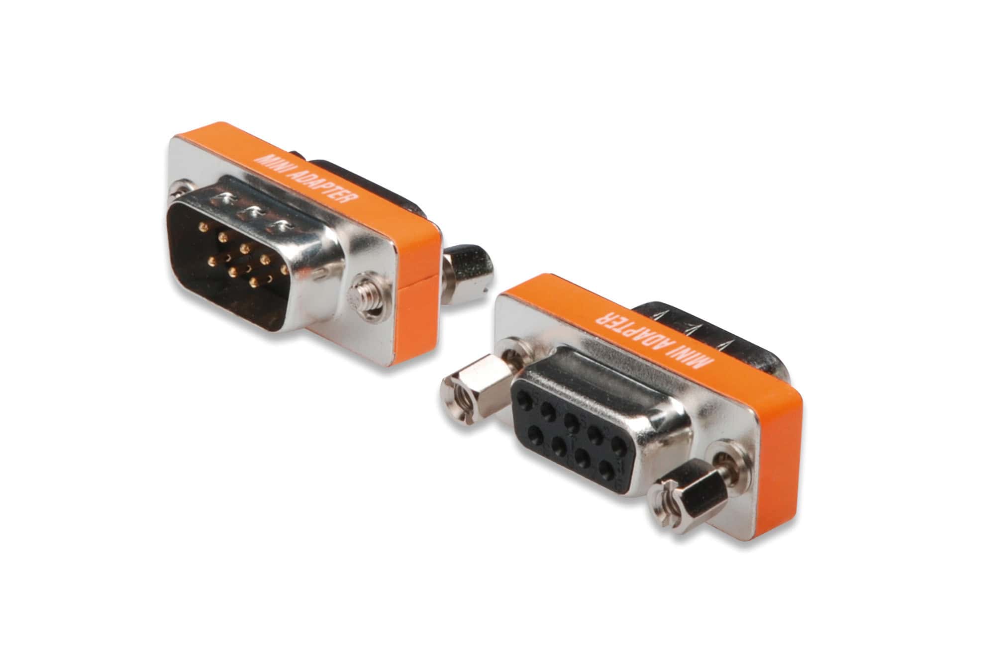 Digitus ZERO MODEM ADAPTER D-SUB9 METAL HOUSING M/F VGA (D-Sub) Oranje, Zilver (AK-610513-000-I) thumbnail