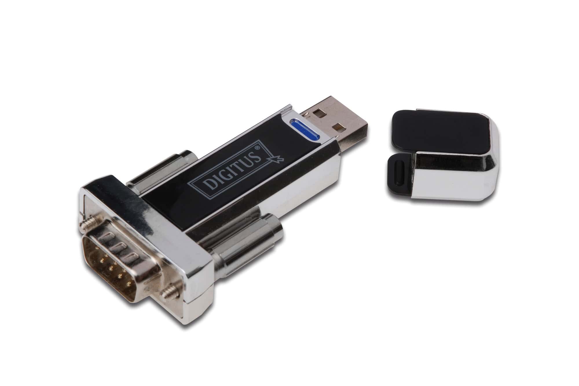 Digitus DA-70155-1 tussenstuk voor kabels USB 1.1 D-SUB Zwart (DA-70155-1) thumbnail