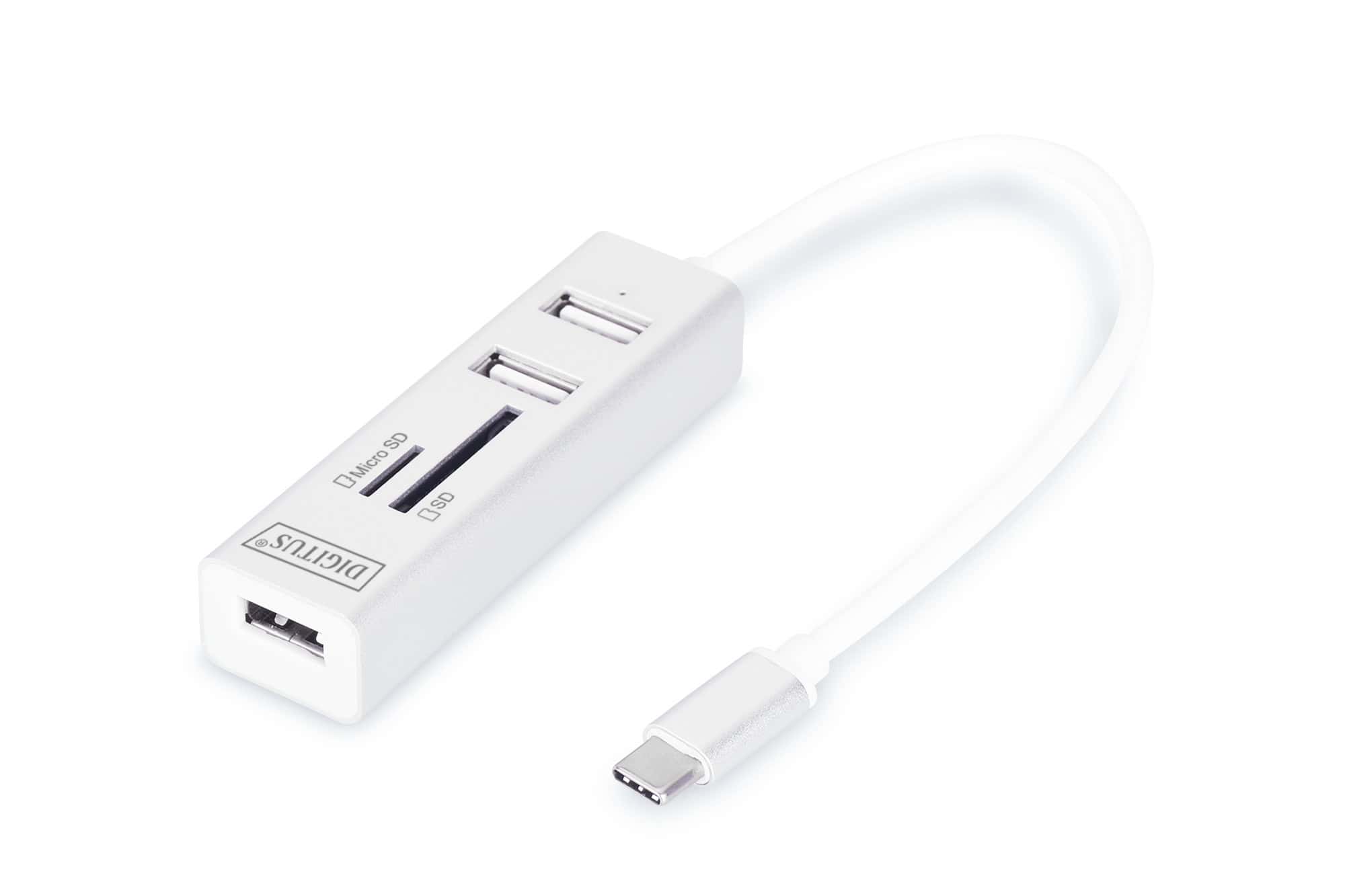 Digitus DA-70243 geheugenkaartlezer USB 2.0 Wit (DA-70243) thumbnail