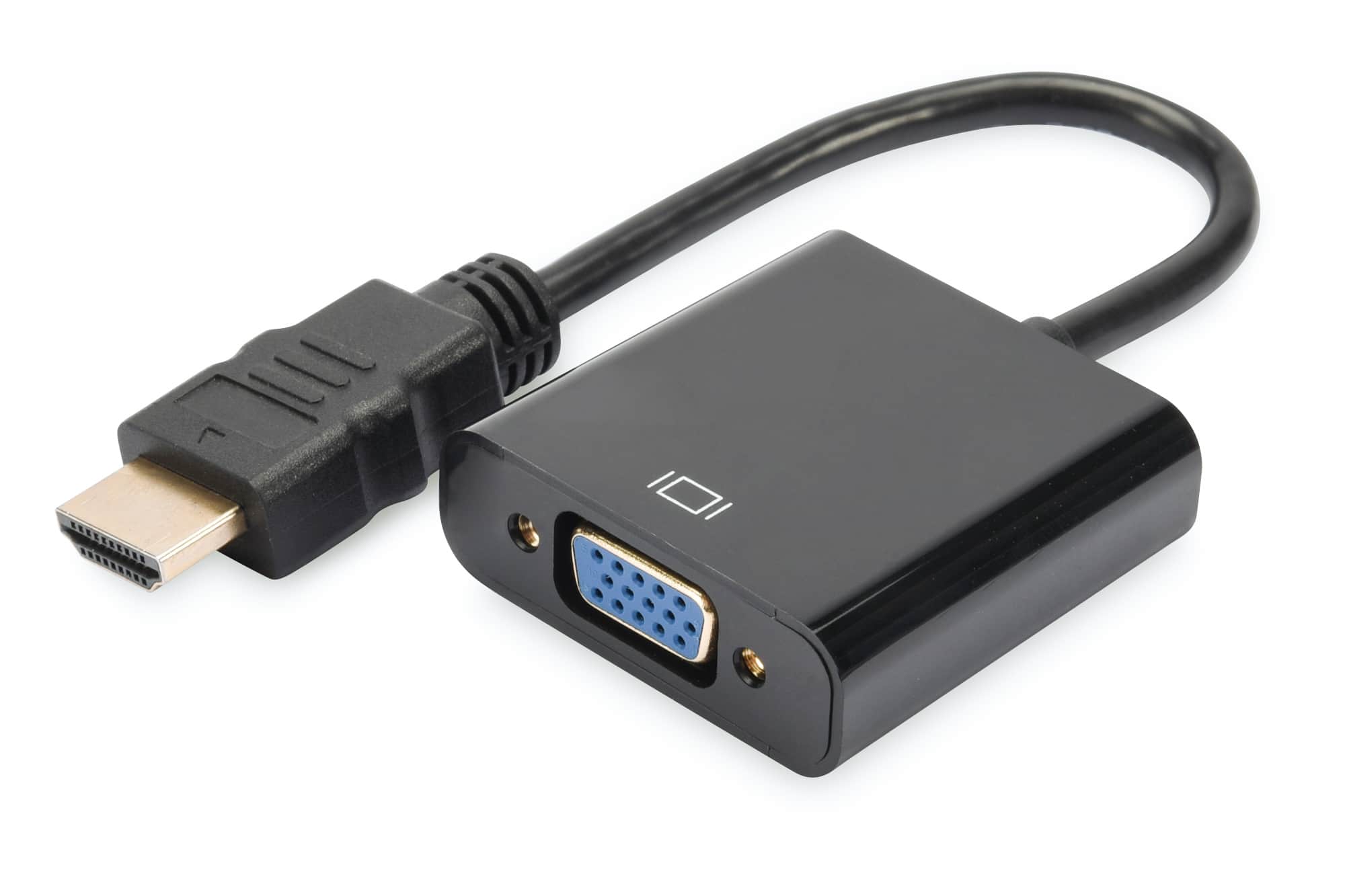 Digitus HDMI/VGA/3.5mm VGA (D-Sub) Zwart (DA-70461) thumbnail