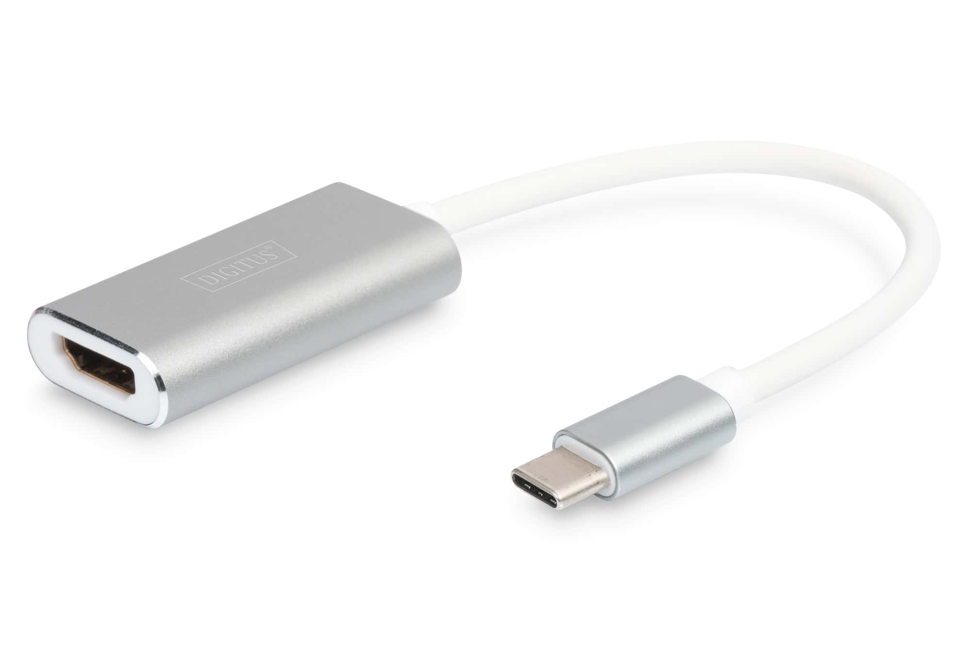 Digitus DA-70836 video kabel adapter 0,2 m USB Type-C HDMI Zilver (DA-70836) thumbnail