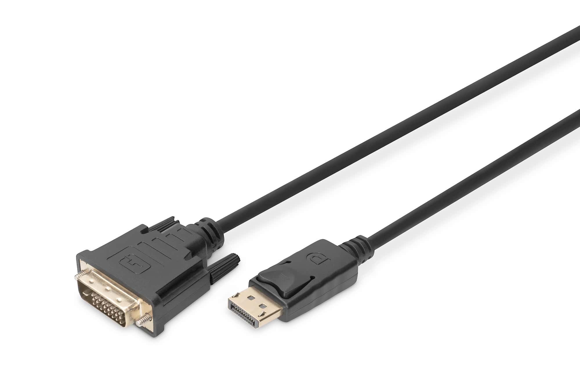 Digitus DisplayPort - DVI 2 m DVI-D Zwart (DB-340301-020-S) thumbnail
