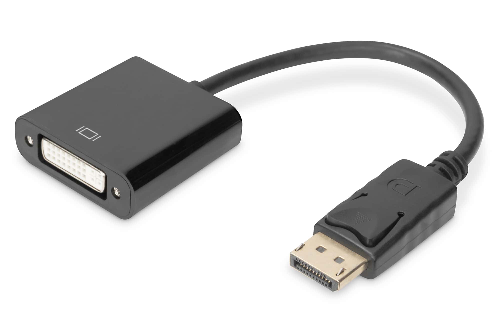 Digitus 0.15m, DisplayPort/DVI-I 0,15 m Zwart (DB-340409-001-S) thumbnail