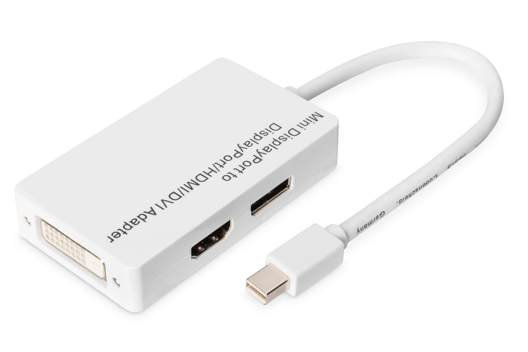 Digitus DB-340509-002-W video kabel adapter 0,2 m Mini DisplayPort DVI-D Wit (DB-340509-002-W) thumbnail