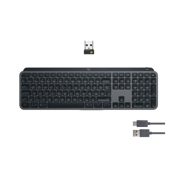 Logitech LOGI MX Keys S - GRAPHITE - HRV-SLV - BT (920-011591)