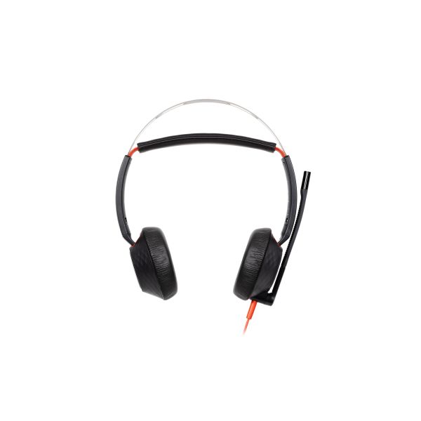 HP Poly Blackwire 5220 Stereo USB-C Headset + 3,5 mm plug + USB-C/A adapter (8X231AA)