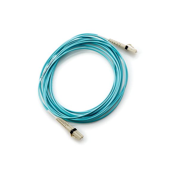 Hewlett Packard Enterprise LC to LC Multi-mode OM3 2-Fiber 5.0m 1-Pack Glasvezel kabel 5 m Blauw (AJ836A)