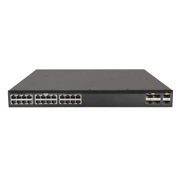 Hewlett Packard Enterprise FlexFabric 5710 24XGT 6QSFP+/2QSFP28 Managed L3 10G Ethernet (100/1000/10000) 1U Zwart (JL689A)