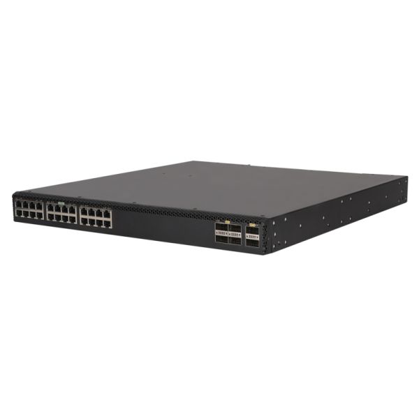 HPE Networking Comware Switch 5710 24XGT, 24x 1/10GBASE-T, 6x QSFP+ of 2x QSFP28 (JL689A) 2/3 Hewlett Packard Enterprise FlexFabric 5710 24XGT 6QSFP+/2QSFP28 Managed L3 10G Ethernet (100/1000/10000) 1U Zwart (JL689A)