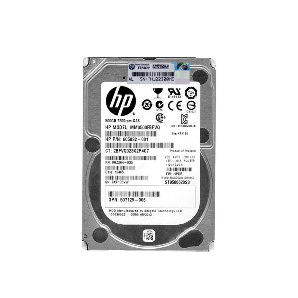 HP 500GB 2,5" SAS 7.2K harde schijf (605832-001-RFB)