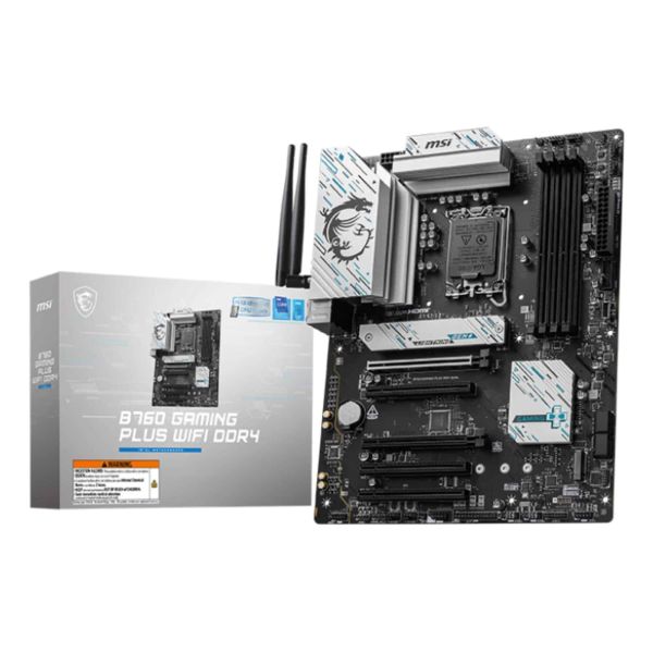 MSI B760 GAMING PLUS WIFI DDR4 moederbord Intel B760 LGA 1700 ATX (7D98-043R)