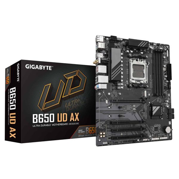 GIGABYTE B650 UD AX moederbord AMD B650 Socket AM5 ATX (B650 UD AX) GIGABYTE B650 UD AX moederbord AMD B650 Socket AM5 ATX (B650 UD AX)