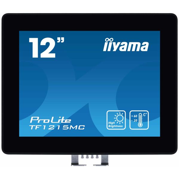 iiyama TF1215MC-B1 computer monitor 30,7 cm (12.1") 1024 x 768 Pixels LCD Touchscreen Zwart (TF1215MC-B1)