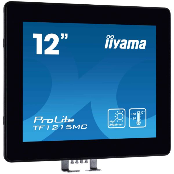 iiyama TF1215MC-B1 computer monitor 30,7 cm (12.1") 1024 x 768 Pixels LCD Touchscreen Zwart (TF1215MC-B1)