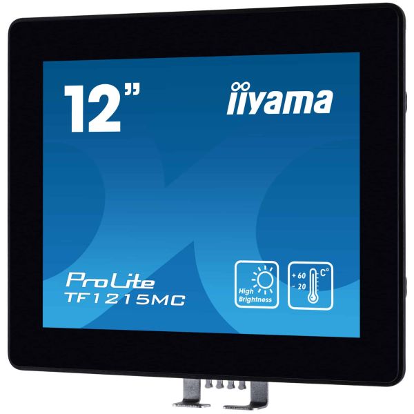 iiyama TF1215MC-B1 computer monitor 30,7 cm (12.1") 1024 x 768 Pixels LCD Touchscreen Zwart (TF1215MC-B1)