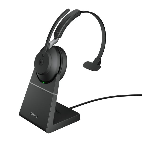 Jabra Evolve2 65 Headset Draadloos Hoofdband Kantoor/callcenter USB Type-A Bluetooth Oplaadhouder Zwart (26599-899-989)