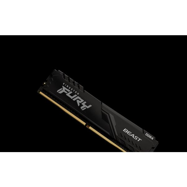 Kingston Technology FURY Beast 32GB 3200MT/s DDR4 CL16 DIMM (Kit van 4) Black (KF432C16BBK4/32) Kingston Technology FURY Beast 32GB 3200MT/s DDR4 CL16 DIMM (Kit van 4) Black (KF432C16BBK4/32)