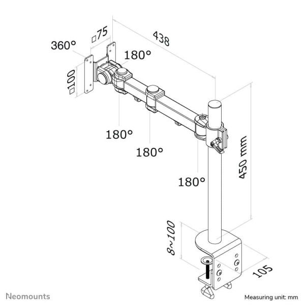 Neomounts FPMA-D960 Monitorarm 10-30" (FPMA-D960) n/a Neomounts FPMA-D960 Monitorarm 10-30" (FPMA-D960)