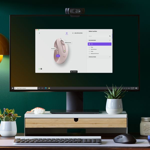 Logitech Signature M650 Draadloze Muis - Voor kleine tot middelgrote handen, 2 jaar batterijduur, stil klikken, aanpasbare zijknoppen, Bluetooth, compatibel met meerdere apparaten - Roze (910-006254)