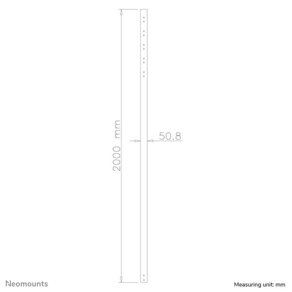 Neomounts FPMA-CP200 Verlengbuis TV-beugel plafond - h 200 cm (FPMA-CP200)