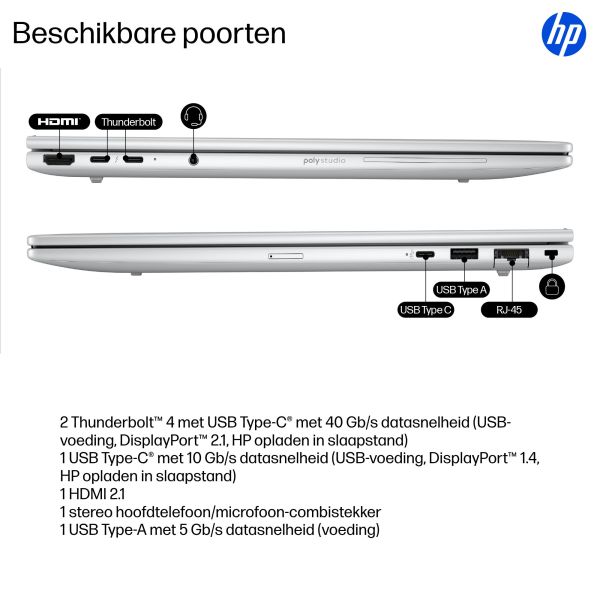 HP EliteBook 8 EB8G1i16 U7 255H 16 32GB/512 PC NL Intel Core Ultra 7 Laptop 40,6 cm (16") WUXGA DDR5-SDRAM 512 GB SSD Wi-Fi 7 (802.11be) Windows 11 Pro AI PC Zilver QWERTY (AD4N0ET#ABH) n/a HP EliteBook 8 EB8G1i16 U7 255H 16 32GB/512 PC NL Intel Core Ultra 7 Laptop 40,6 cm (16") WUXGA DDR5-SDRAM 512 GB SSD Wi-Fi 7 (802.11be) Windows 11 Pro AI PC Zilver QWERTY