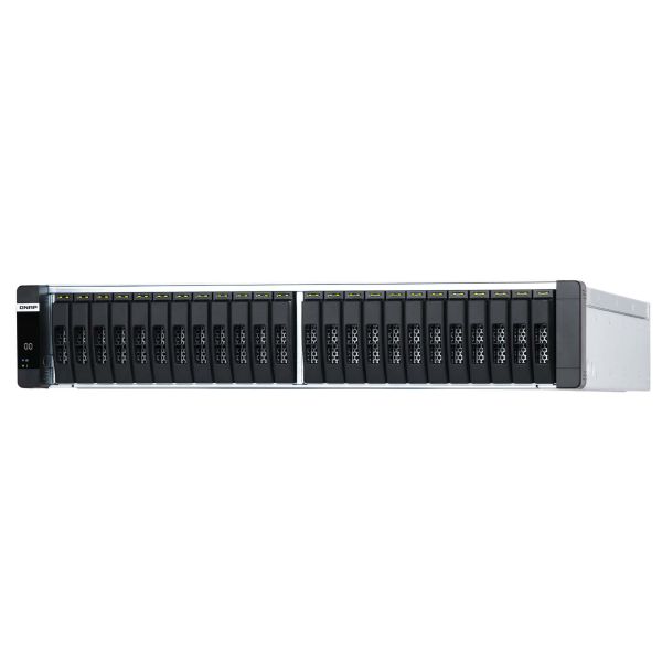 QNAP ES2486dc NAS Rack (2U) Intel® Xeon® D D-2142IT 128 GB DDR4 0 TB QNAP Enterprise System Zwart (ES2486DC-2142IT-128G)