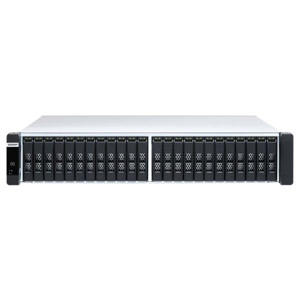 QNAP ES2486dc NAS Rack (2U) Intel® Xeon® D D-2142IT 128 GB DDR4 0 TB QNAP Enterprise System Zwart (ES2486DC-2142IT-128G)