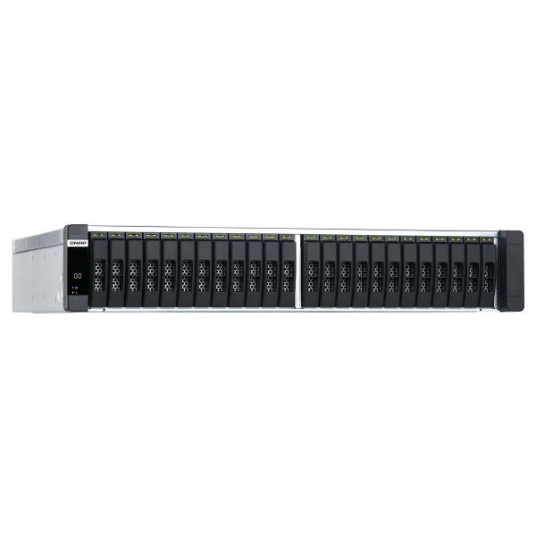QNAP ES2486dc NAS Rack (2U) Intel® Xeon® D D-2142IT 128 GB DDR4 0 TB QNAP Enterprise System Zwart (ES2486DC-2142IT-128G)