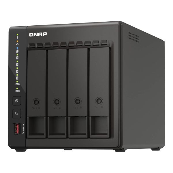 QNAP TS-453E NAS Tower Intel® Celeron® J6412 8 GB 0 TB QNAP QTS Zwart (TS-453E-8G)