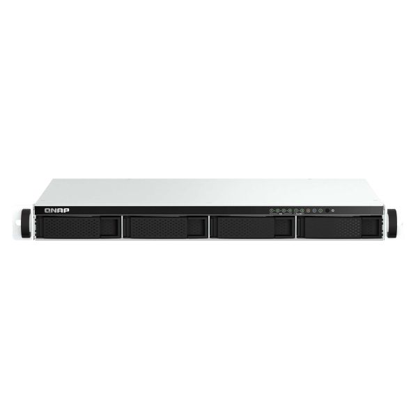 QNAP TS-464eU NAS Rack (1U) Intel® Celeron® N5095 8 GB DDR4 0 TB QNAP Turbo System Aluminium, Zwart (TS-464EU-8G)