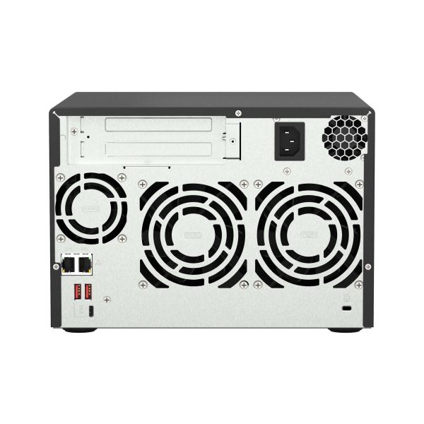 QNAP TS-673A NAS Tower Ryzen Embedded V1500B 8 GB DDR4 0 TB QNAP Turbo System Zwart (TS-673A-8G)