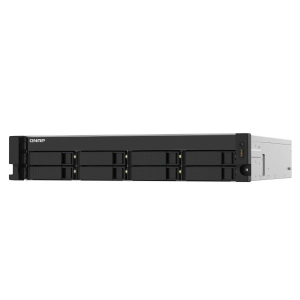 QNAP TS-832PXU NAS Rack (2U) Annapurna Labs AL324 4 GB DDR4 0 TB QNAP Turbo System Aluminium, Zwart (TS-832PXU-4G)