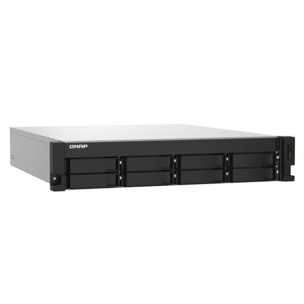 QNAP TS-832PXU NAS Rack (2U) Annapurna Labs AL324 4 GB DDR4 0 TB QNAP Turbo System Aluminium, Zwart (TS-832PXU-4G)