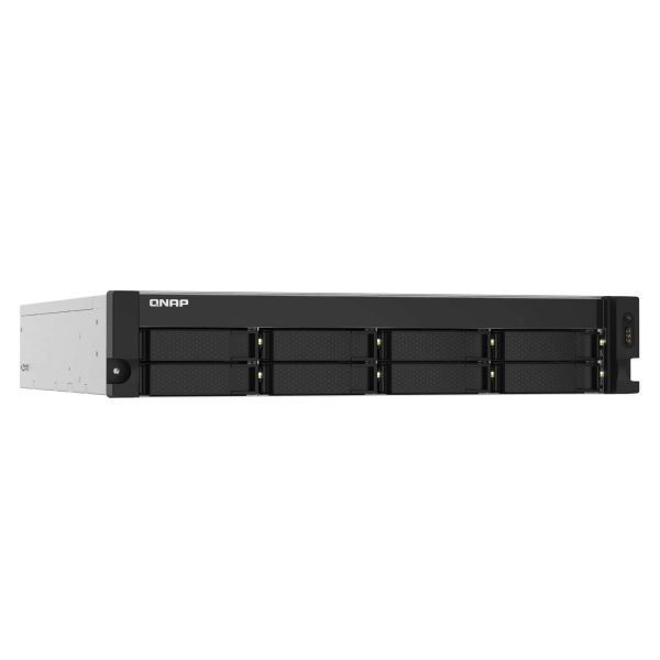 QNAP TS-832PXU NAS Rack (2U) Annapurna Labs AL324 4 GB DDR4 0 TB QNAP Turbo System Aluminium, Zwart (TS-832PXU-4G)