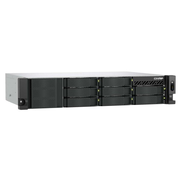 QNAP TS-855EU-RP NAS Rack (2U) Intel Atom® C5125 8 GB DDR4 0 TB QuTS hero Zwart (TS-855EU-8G)