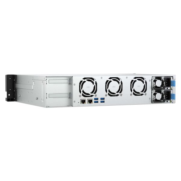 QNAP TS-855EU-RP NAS Rack (2U) Intel Atom® C5125 8 GB DDR4 0 TB QuTS hero Zwart (TS-855EU-8G)