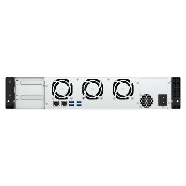 QNAP TS-855EU-8G data-opslag-server NAS Rack (2U) Intel Atom® C5125 8 GB DDR4 0 TB QuTS hero Zwart (TS-855EU-RP-8G)